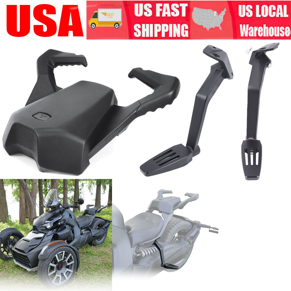 Rear Passenger Seat Foot Pegs Footboard Kit For Can Am Ryker 600 900 2019-2024