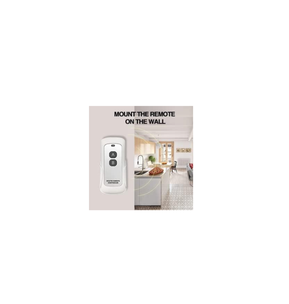 Smart Switch Voice App & Remote Control, Google&Alexa Switch Single-Pole Rocker
