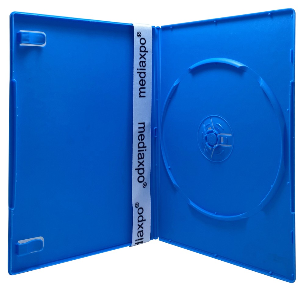 SLIM Solid Blue Color Single DVD Cases 7MM Lot