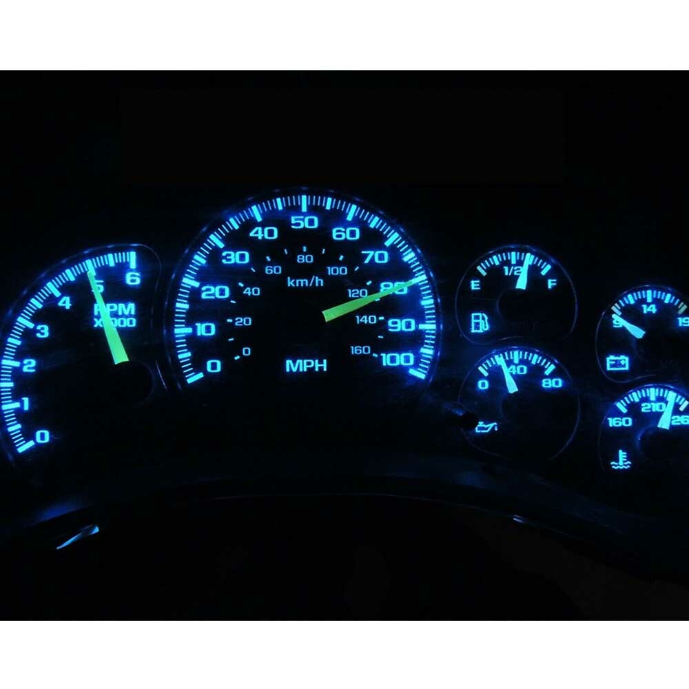 Ice Blue Gauge Cluster LED Dashboard Bulbs For Chevy 73-87 K10 K20 K30 Truck