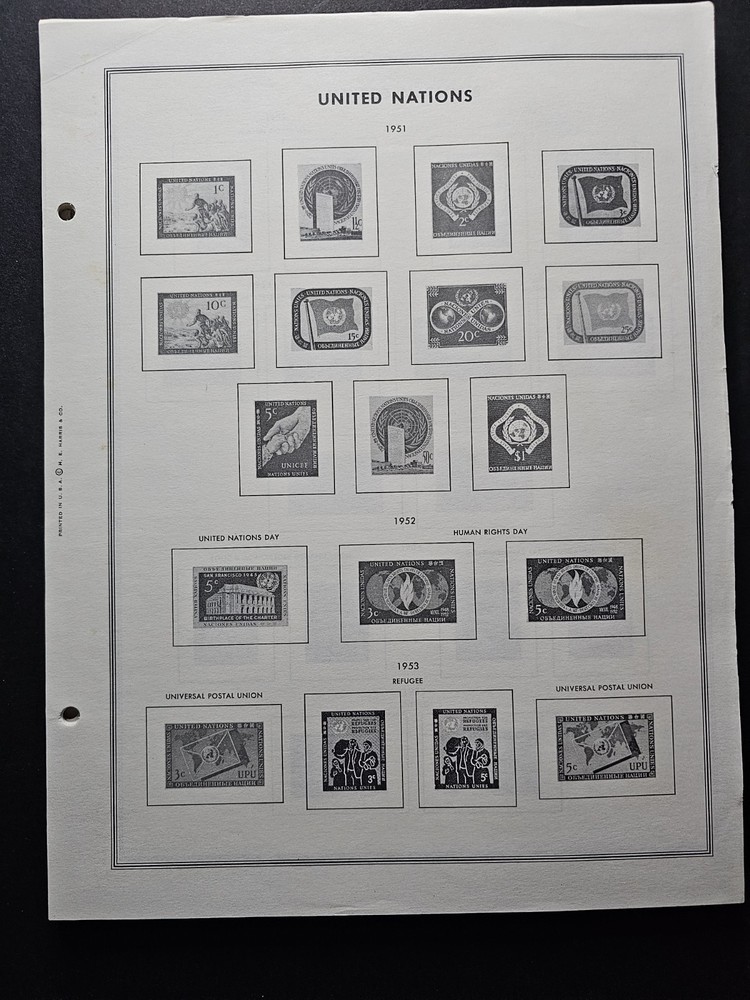 1988 Harris United States Liberty Album Supplement X108-88. UNITED NATIONS ONLY