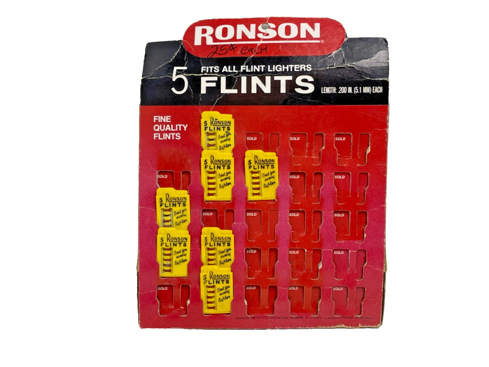Vintage Robson Flints Store Display
