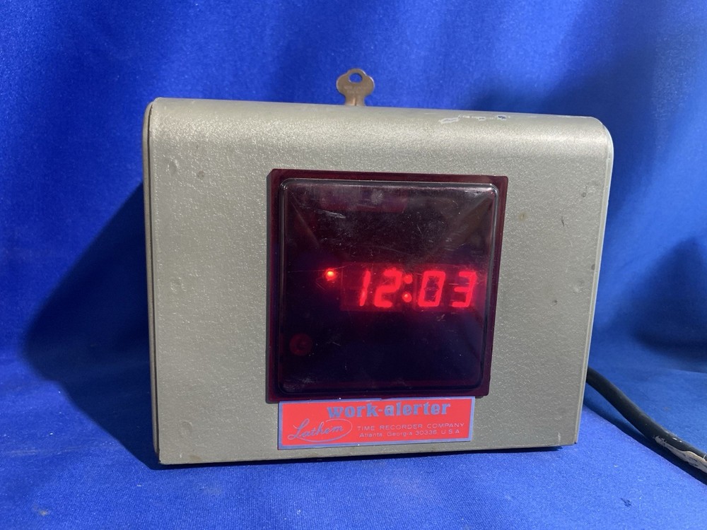 Lathem Work Alerter Digital Time Clock Buzzer - Power On Tested