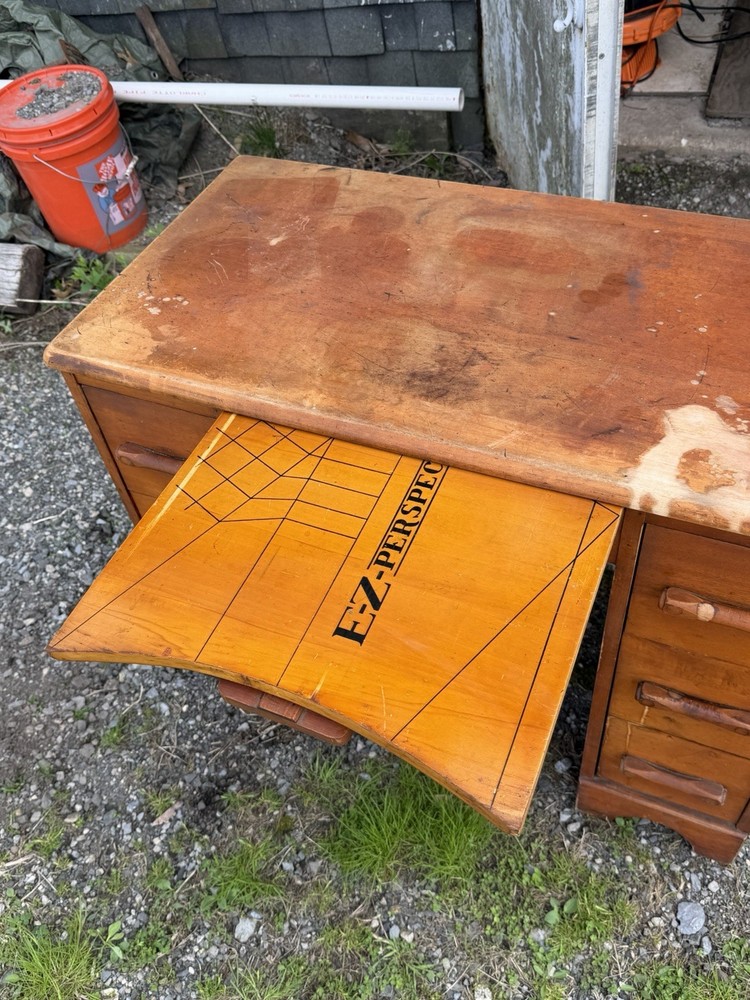 antique drafting desk