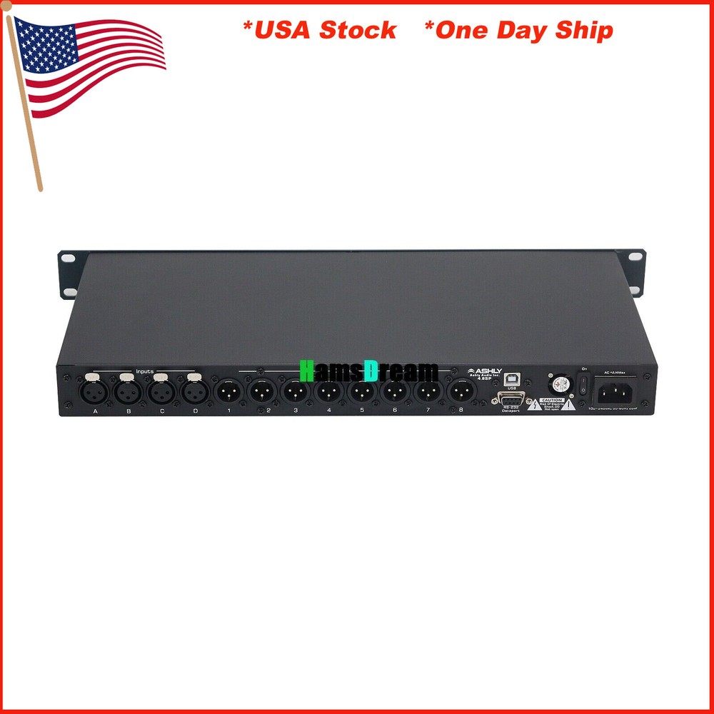 4.8SP 110V Digital DSP Audio Processor Original Software 4 Input 8 Output #USA