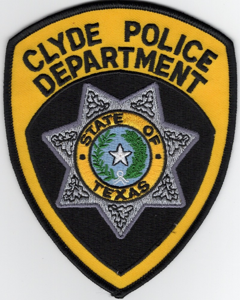 Clyde Texas TX Police Patch