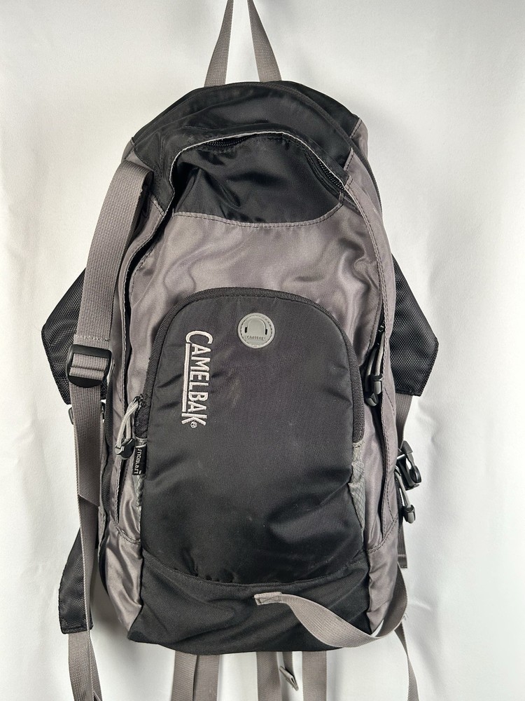 CamelBak Hydration Backpack Gray Blue Hiking Pack No Bladder Outdoor Daypack