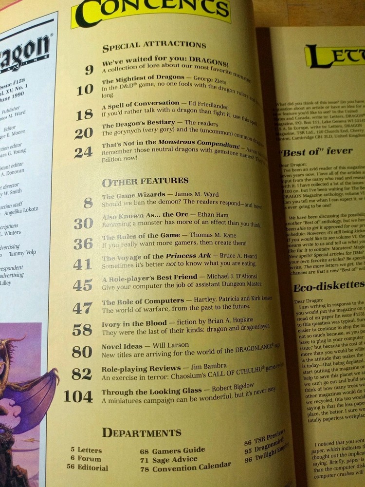 Dragon Magazine Issue #158