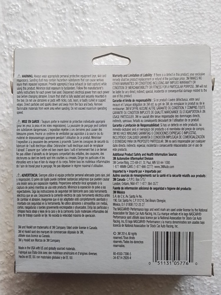 3M 05776 Hookit 6 Inch Disc Pad with Round Back Up