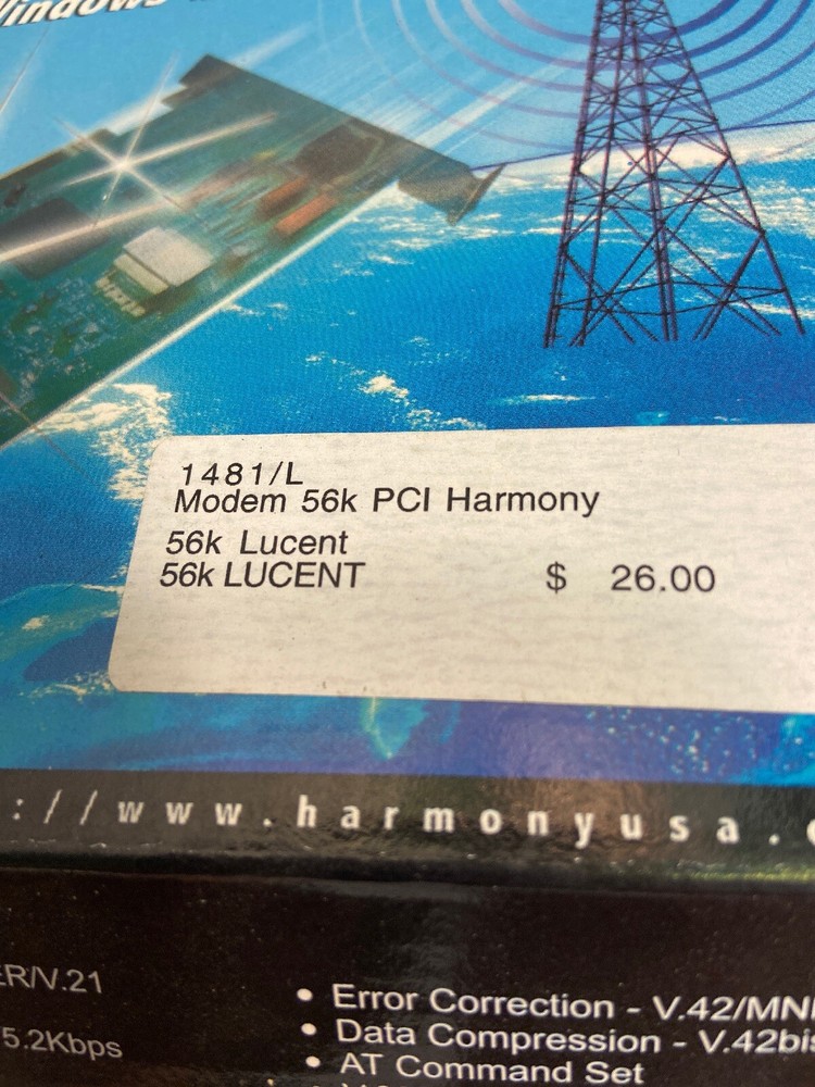 Harmony 56 K Voice Modem PCI Harmony 56k Lucent ( B1)