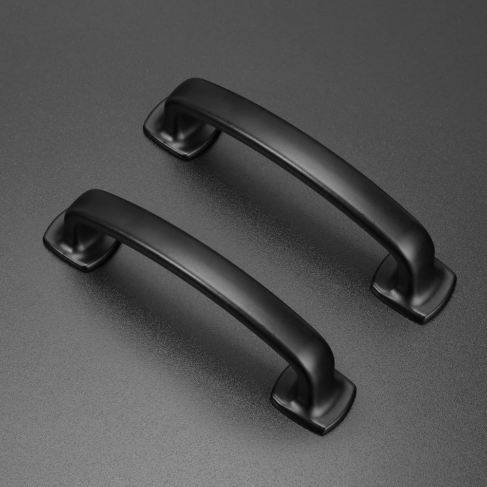 Arch Cabinet Pulls Solid 10 Pack 3 Inch Matte Black Kitchen Cabinet Handles F...