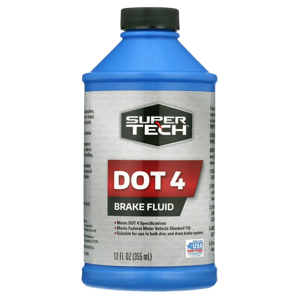 (12 pack) Super Tech Dot 4 Brake Fluid, 12 fl oz