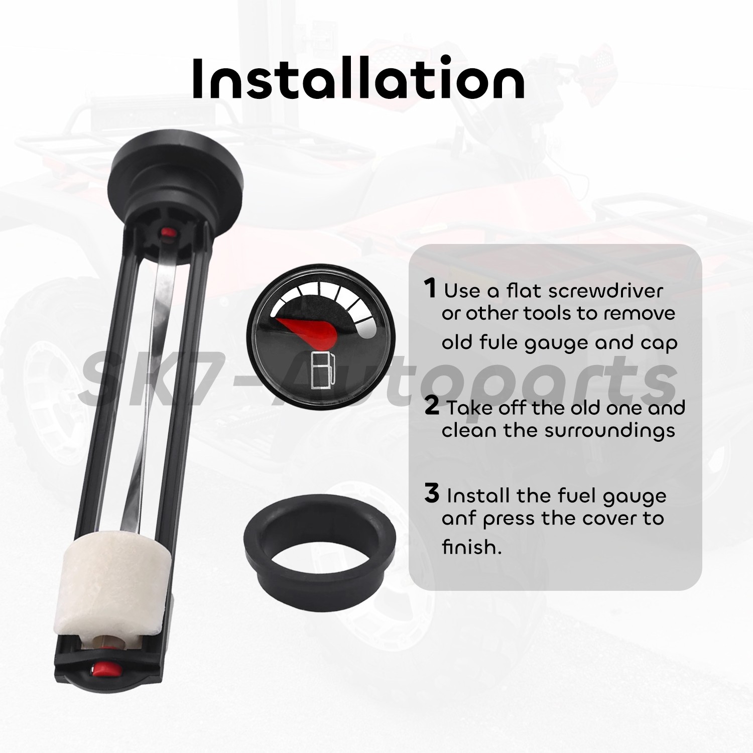 Fuel Gas Gauge for Arctic Cat ATV 500 4x4 Automatic 2001 2002 2003 2004 2005