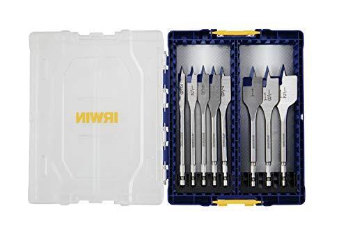 IRWIN IWAX128PC Speedbor Max Wood Spade Bit Set, 8-Pieces
