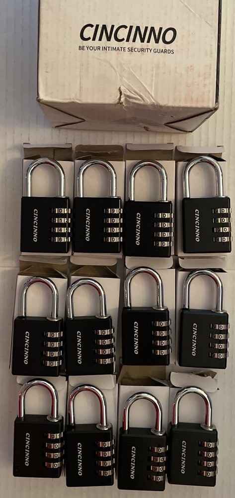 Combination Padlock 12-Pack