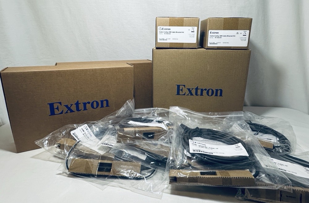 Full KIT! Extron Cable cubby Includes TWO Power Modules & Share Button HDMI's