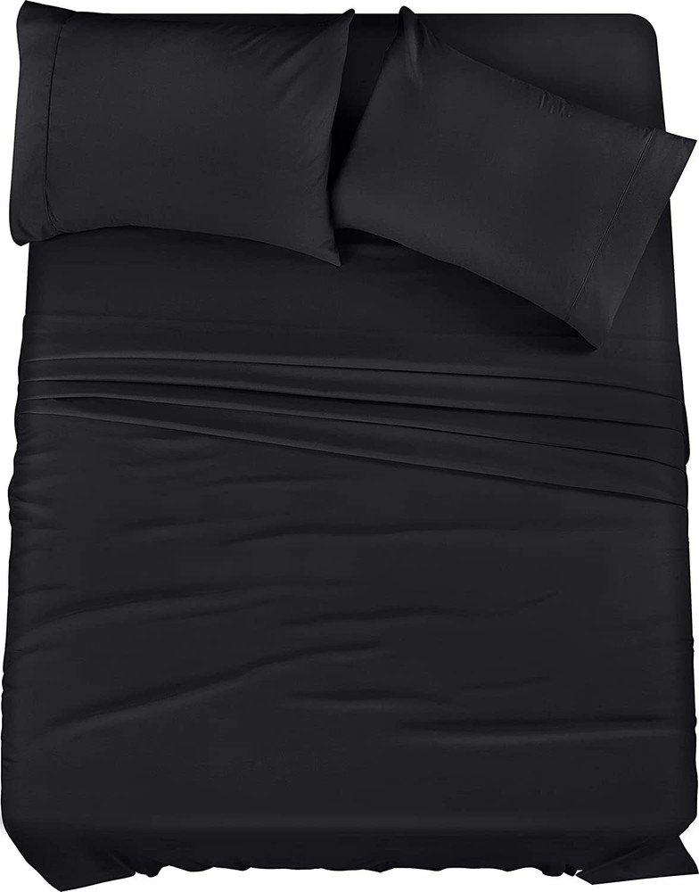 Soft Brushed Microfiber 4 Piece Bed Sheet Set with Pillow Cases Utopia Bedding
