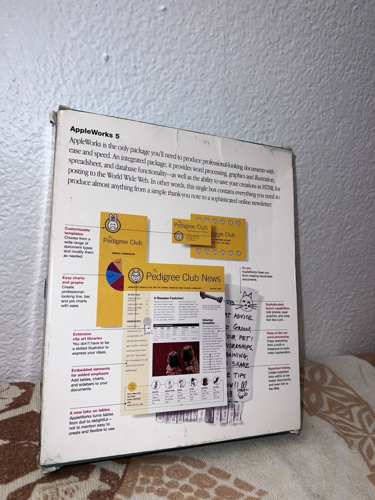 AppleWorks 5 Software Version 5.0.3 MAC Windows