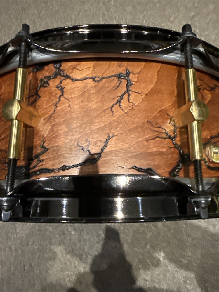 Noble & Cooley 5x14” Maple Solid Shell Limited Fractal Pattern Snare Drum NICE!!