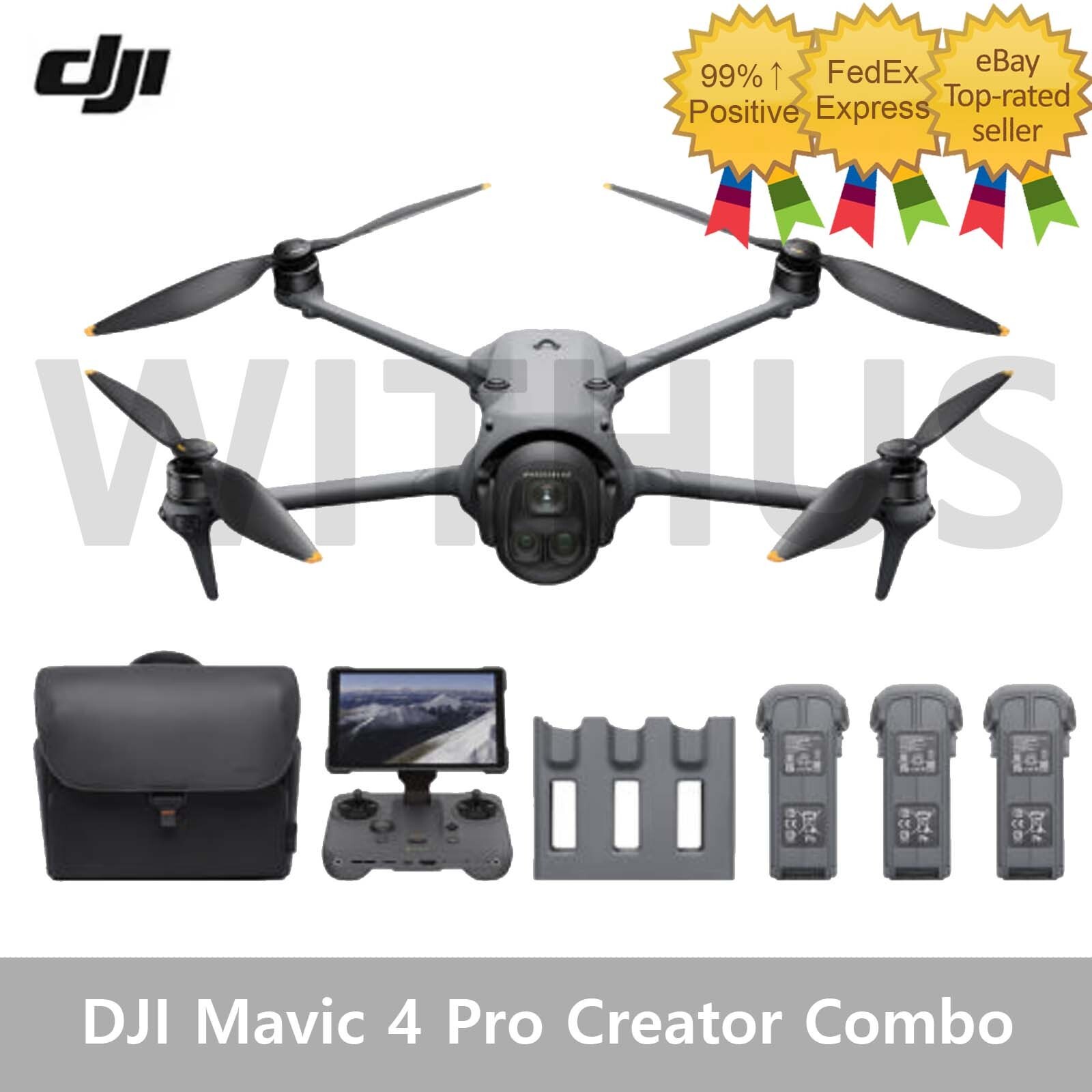 DJI Mavic 4 Pro Creator Combo (RC Pro 2) Drone (3 Batteries) No Tariffs In US=