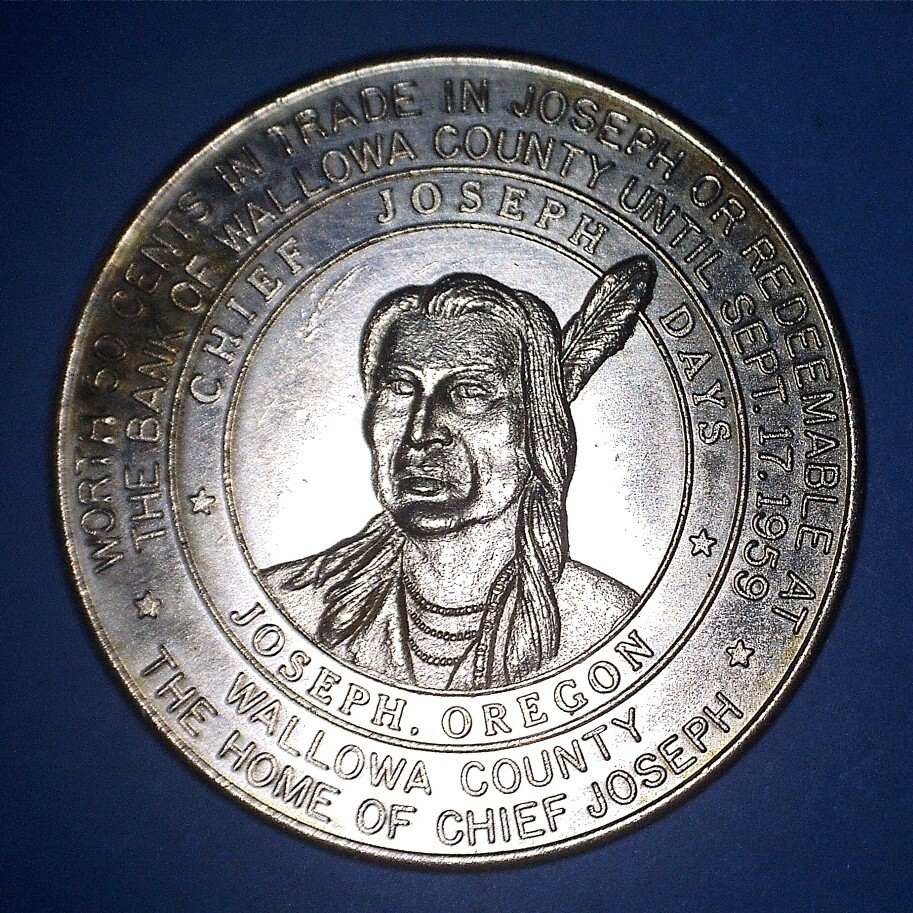 1959 CHIEF JOSEPH DAYS (JOSEPH, OREGON) OREGON CENTENNIAL MEDAL - *51252415 🌈