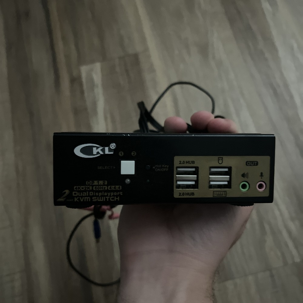 CKL Dual Displayport KVM Switch