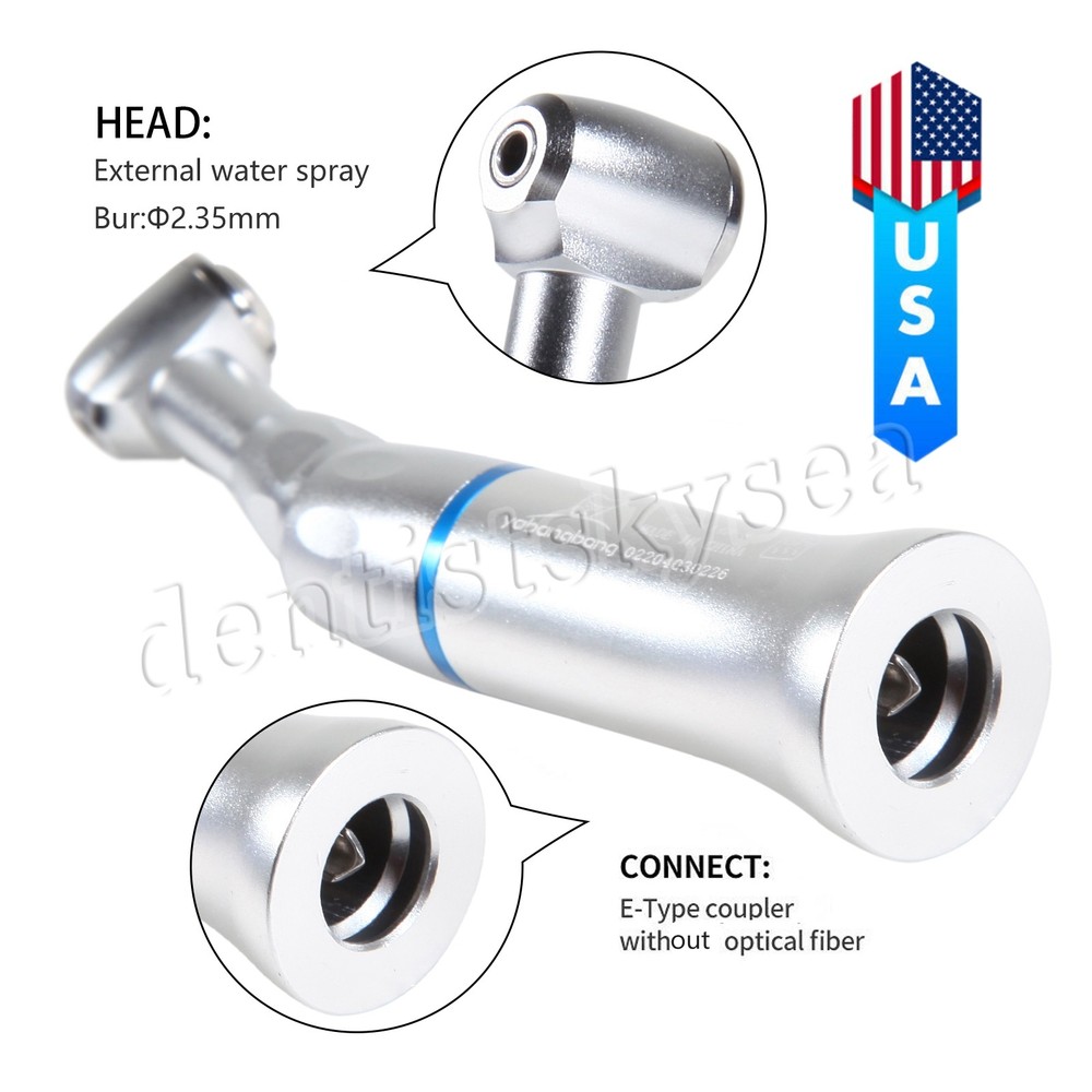 Dental Slow Low Speed Handpiece Contra Angle Push Button E-type NEW US
