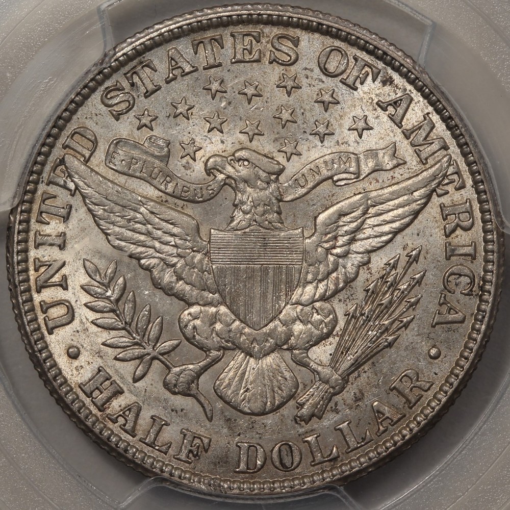 1909 Barber Half Dollar PCGS AU-58