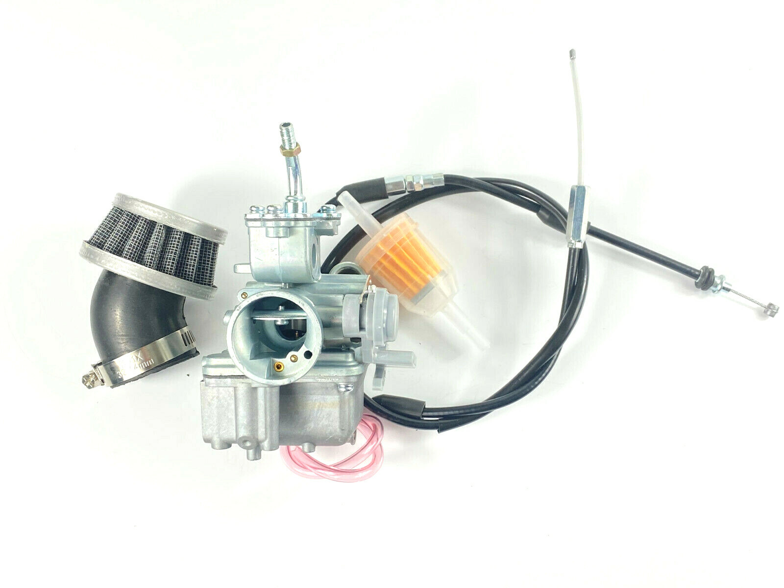 carburetor & Throttle Cable & Air Filter For Yamaha ATV Moto-4 YFM80 1985-1993