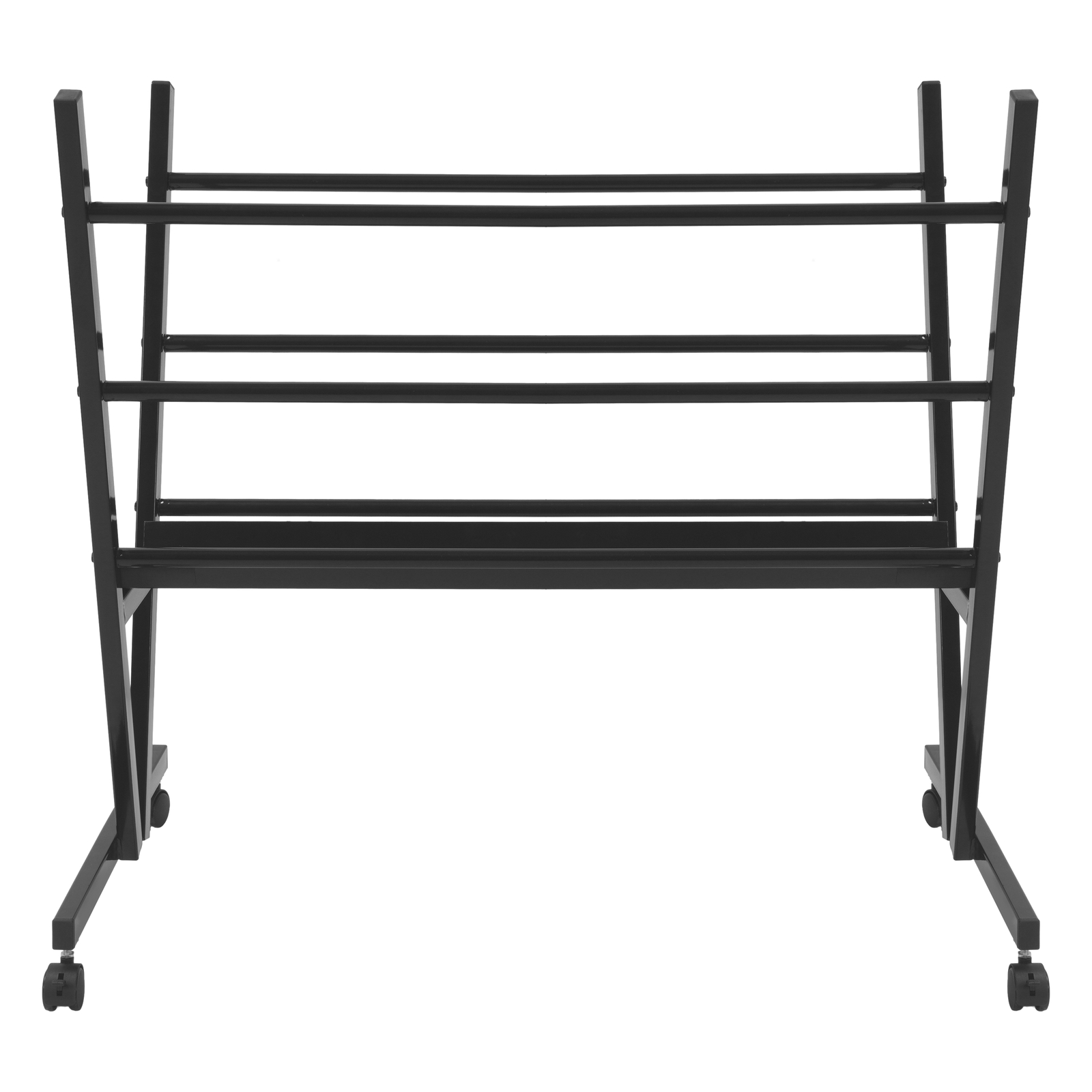 Art Storage Rack, Metal Print Rack W/ Rolling Casters Stand For Artwork, Posters