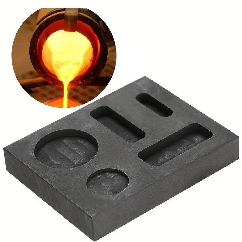Graphite Ingot Mold for Gold Silver Copper Tin Melting Casting Refining