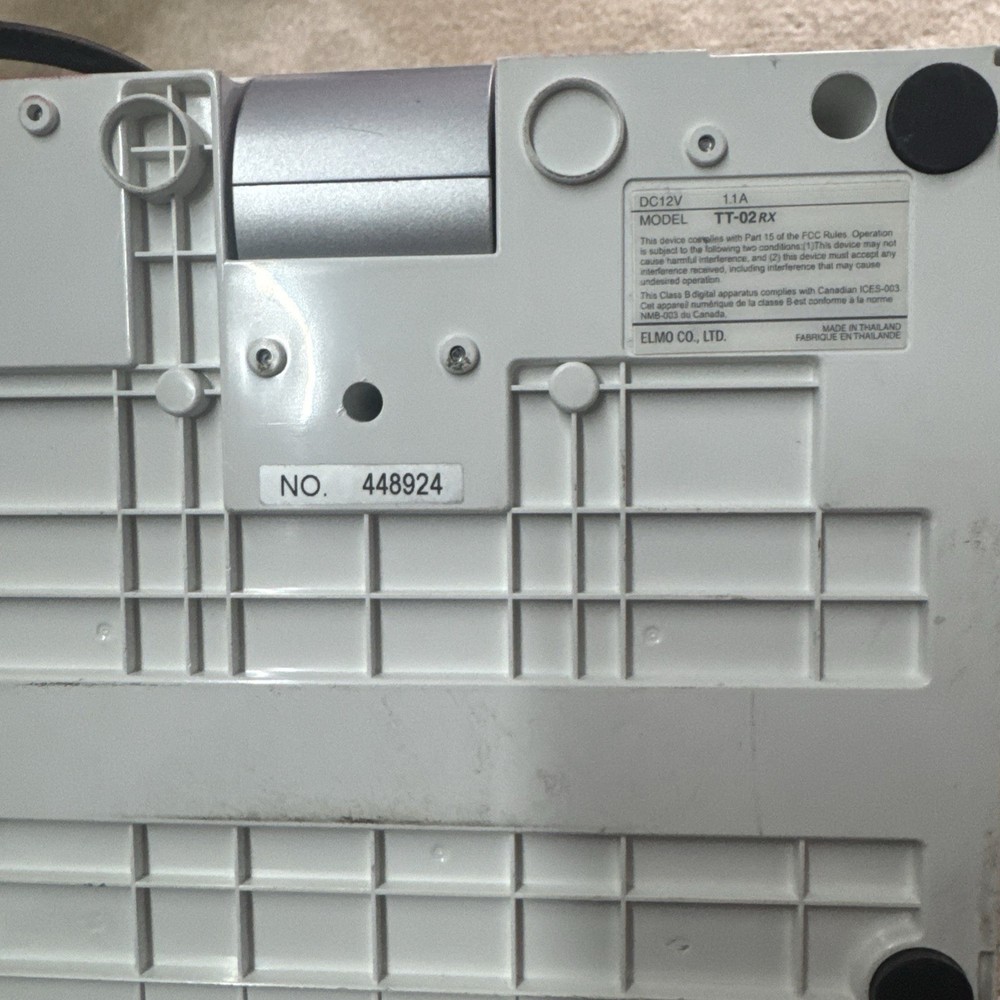 Elmo 1304 Model TT-02RX Teachers Tool Digital Visual Presenter Document Camera,