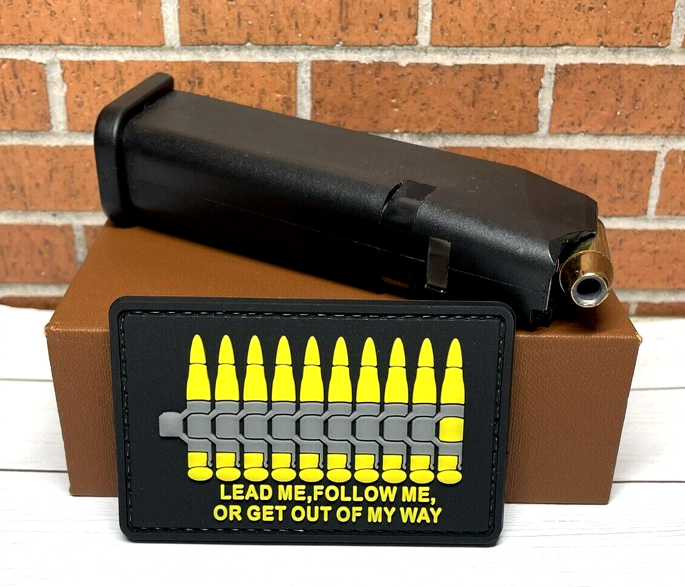 PVC Tactical Morale Patch - Ammo Gun Patch - Hook Backed Military Gun Patch