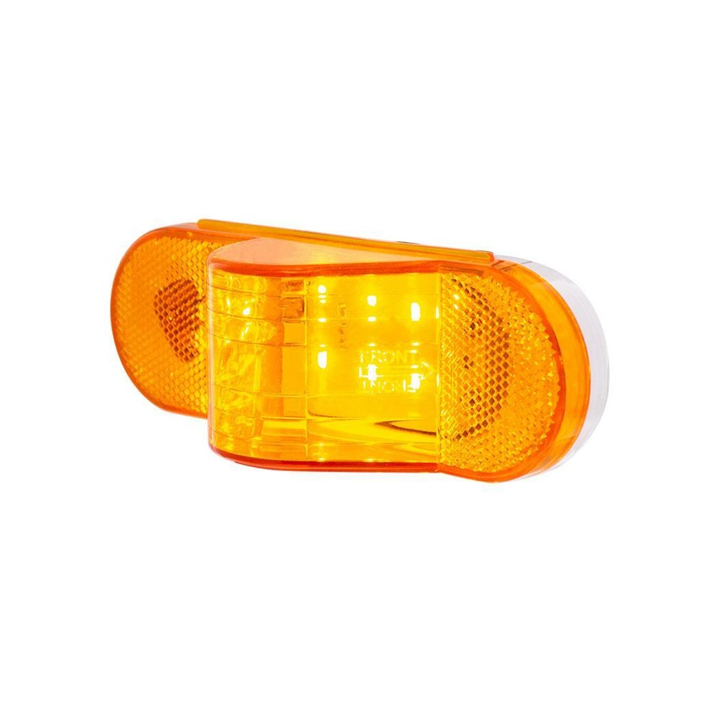 Oval LED Auxiliary/Mid-Turn Light - Amber LED Marker Light