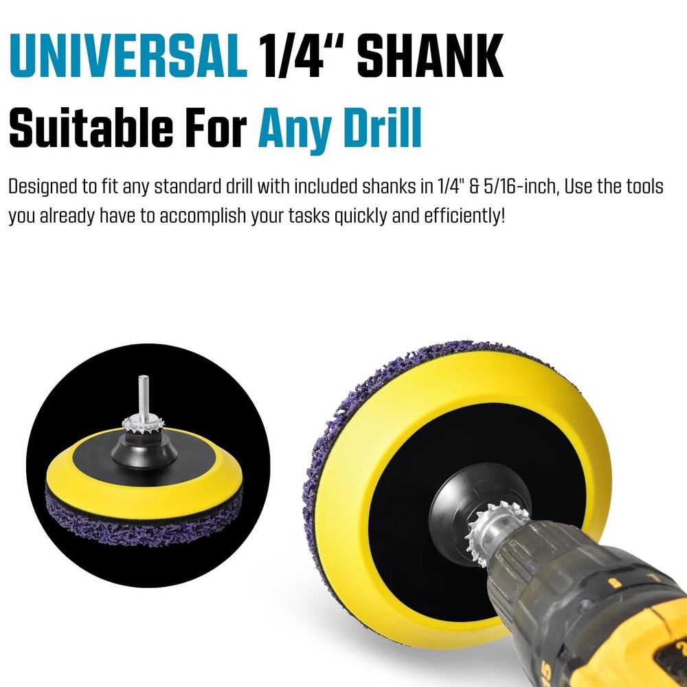 5-Inch Metal Stripping Surface Condition Kit for Angle Grinder