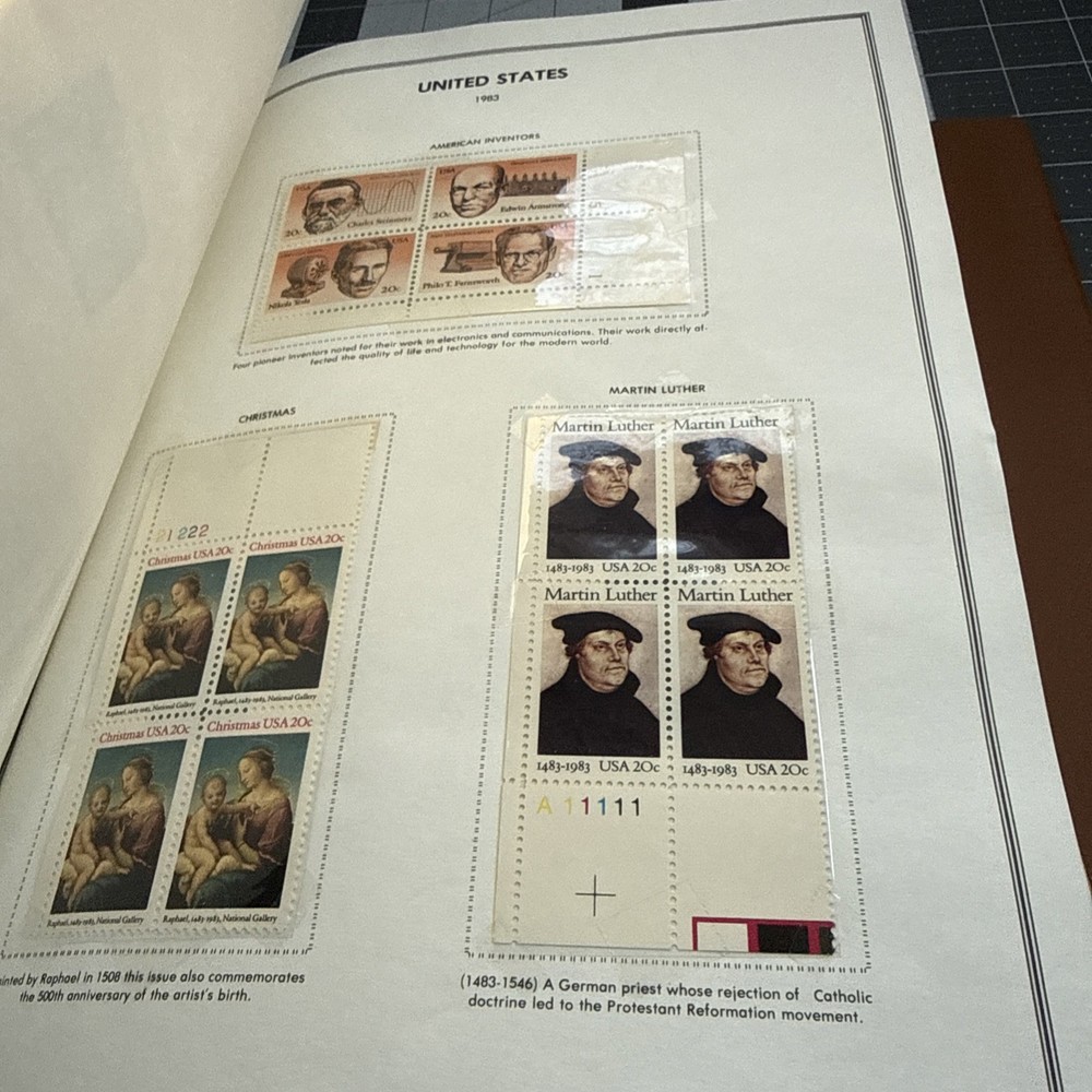 Harris Liberty US Plate Block Album