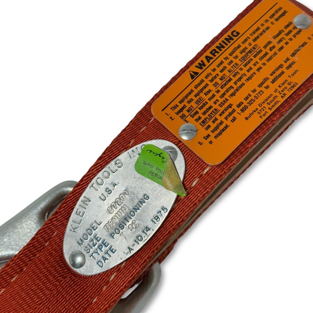 Klein Tools Model 87201 Safety Positioning Belt Medium