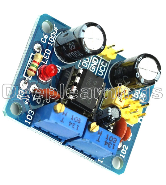 NE555 Duty Cycle and Frequency Adjustable Square Wave Module DIY Kit