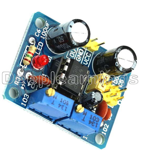 NE555 Duty Cycle and Frequency Adjustable Square Wave Module DIY Kit