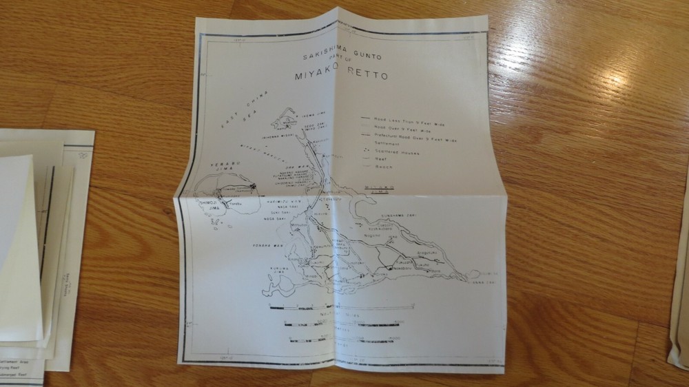 WW2 US Army CONFIDENTIAL INVASION DOCUMENTS OKINAWA Maps Photos Documents