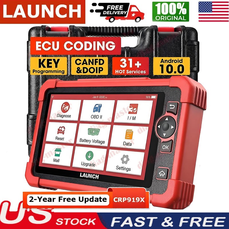 LAUNCH X431 CRP919X Bidirectional OBD2 Scanner Full System Diagnostic Key Coding