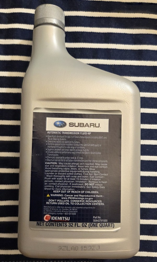 Subaru Certified Automatic Transmission Fluid-HP