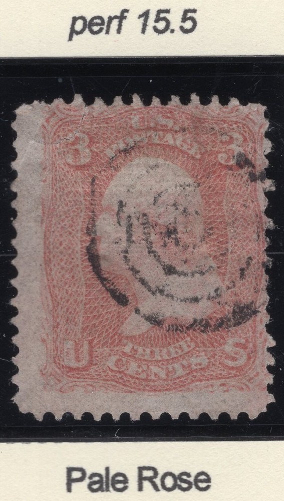 Scott # 65 3c Washington Pale Rose - Used