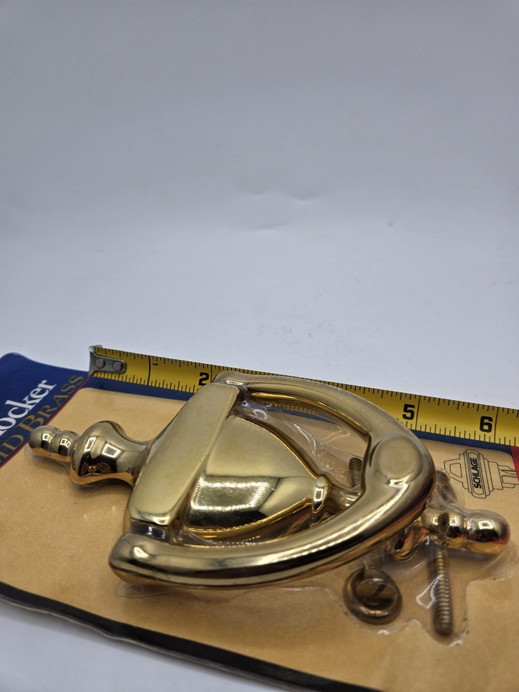 Ives SCHLAGE Solid Brass Door Knocker Brass Door Hardware New