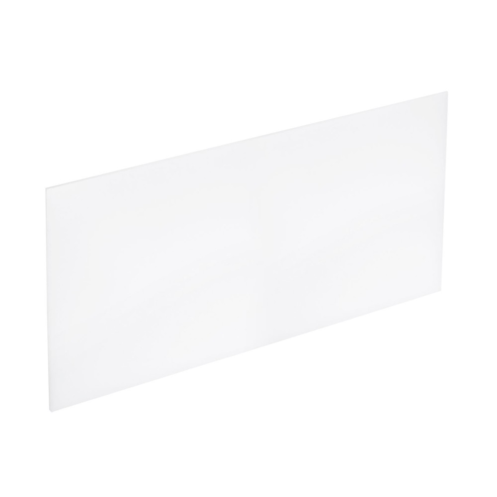HDPE Plastic Sheet 1/8" Thick, 8" x 24" Polyethylene Plastic Blocks, White