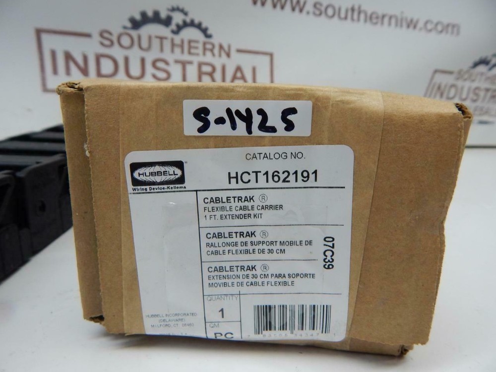 Hubbell Cabletrak HCT162191 1ft Flexible Cable Carrier