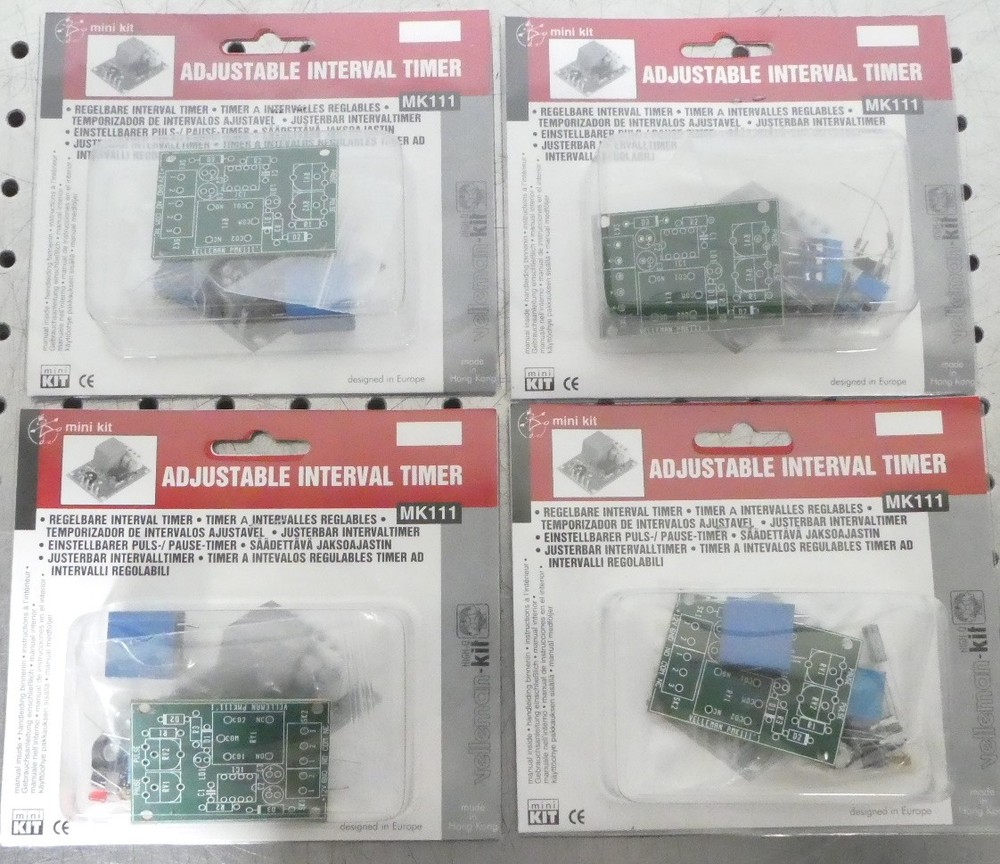 R174506 (4) Velleman-Kit MK111 - Interval Timer Electronic Kit