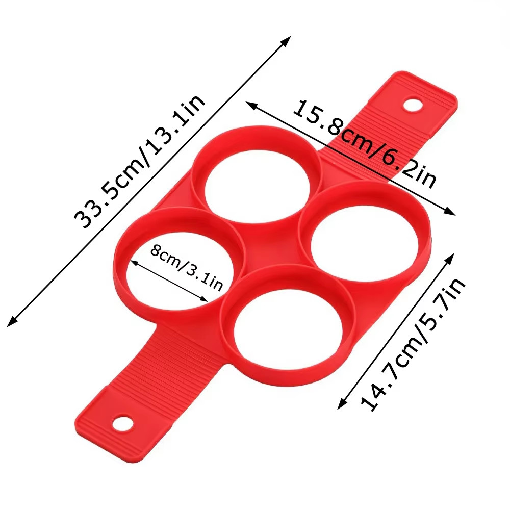 Egg Pancake Ring Nonstick Pancake Maker Mold Silicone Egg Cooker Fried Egg Shape