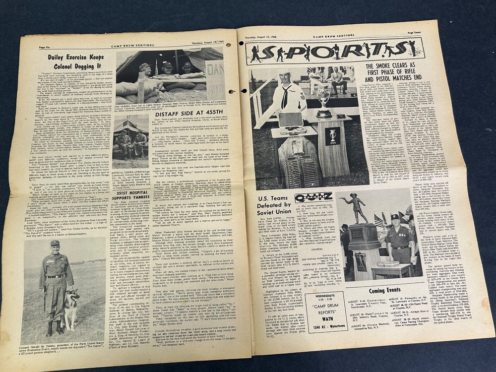 1965 US 1st Army Camp Drum Base Newspaper