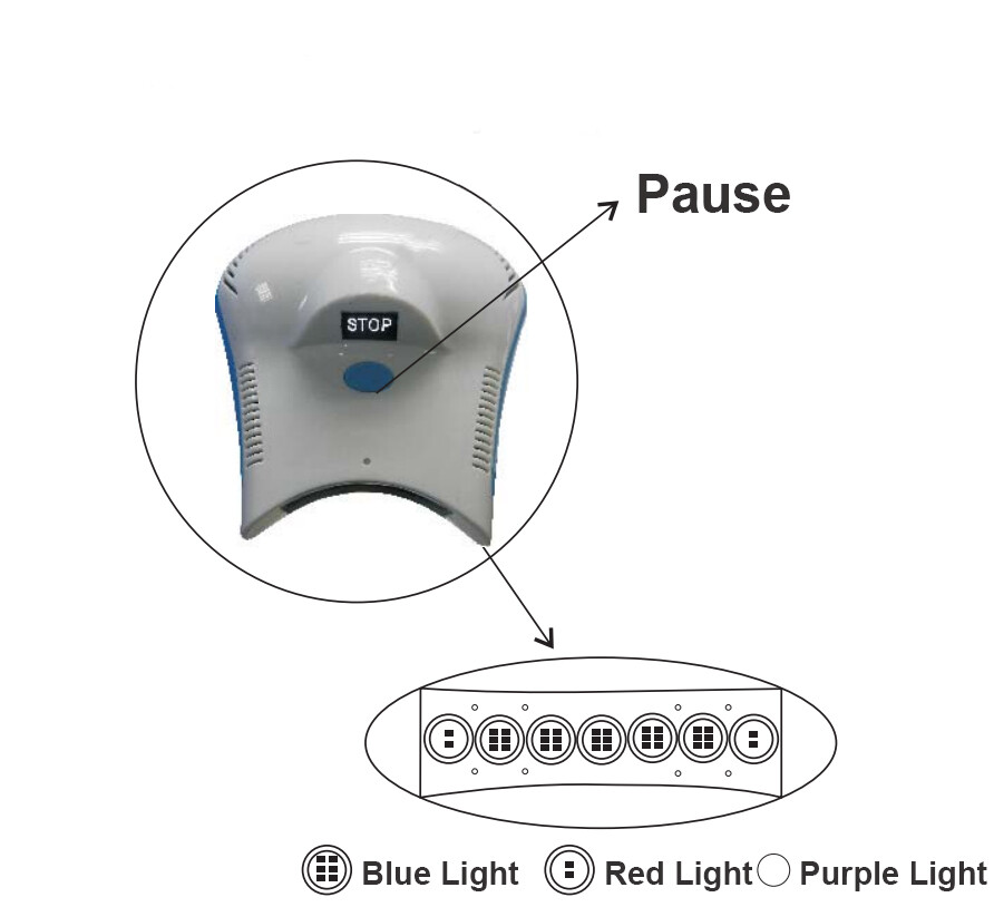 Dental Mobile Teeth Whitening Machine Bleaching Accelerator LED Light Lamp 110v